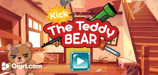 Kick a teddy bear