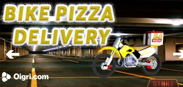 Motor bike pizza delivery 2020