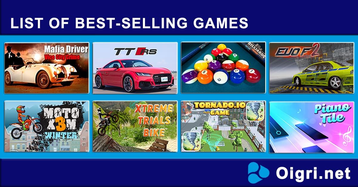Bestselling games are the best of the best computer games available to