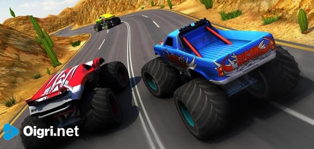 Extreme monster truck racing