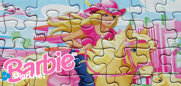 Slide puzzle with Barbie