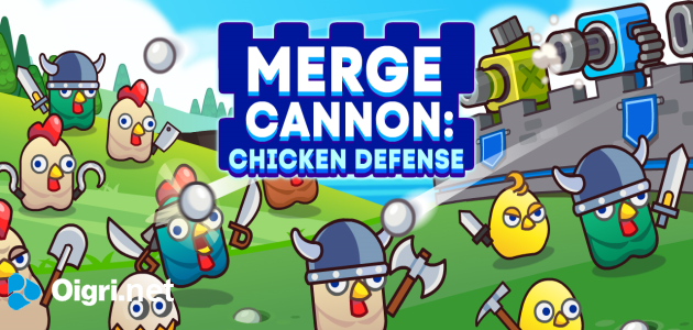 Merge cannon: chicken defense