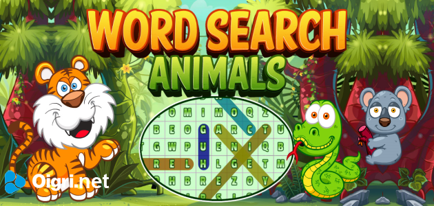 Word search animals
